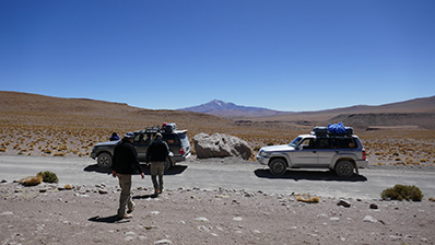 Fieldwork in the Lithium Triangle, South America. Image copyright / credit: Rowan Halkes.